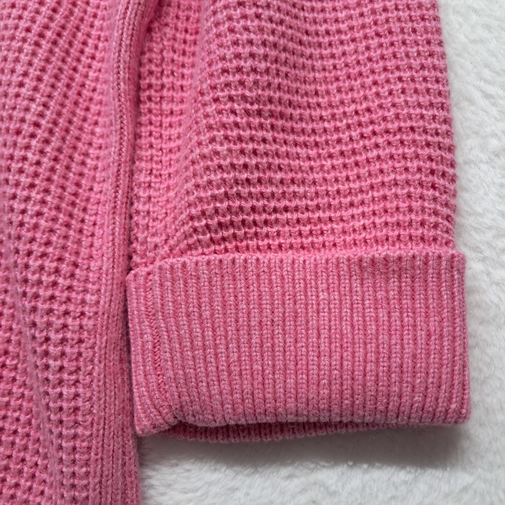 NWT Talbots‎ Sweater Women's Plus Size 3X Pink Waffle Knit Classic Wool Blend - Picture 5 of 10
